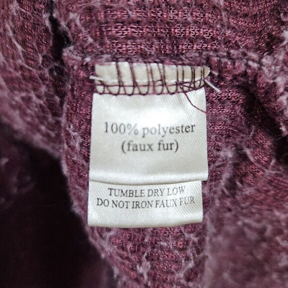 Dylan Women's Mottled Pink Size S Quarter‎ Zip Sherpa/Fleece Faux Fur Pullover - Picture 8 of 16